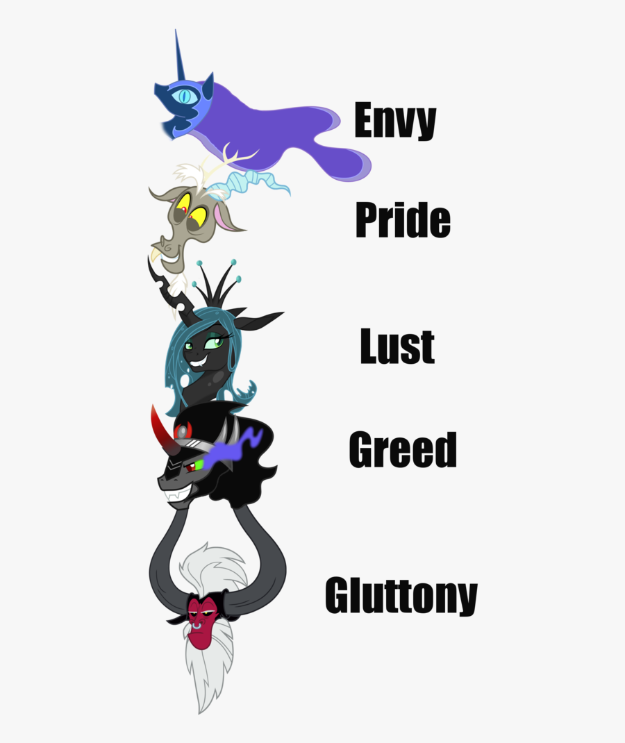 Transparent Sin Clipart - My Little Pony 7 Sins, Transparent Clipart
