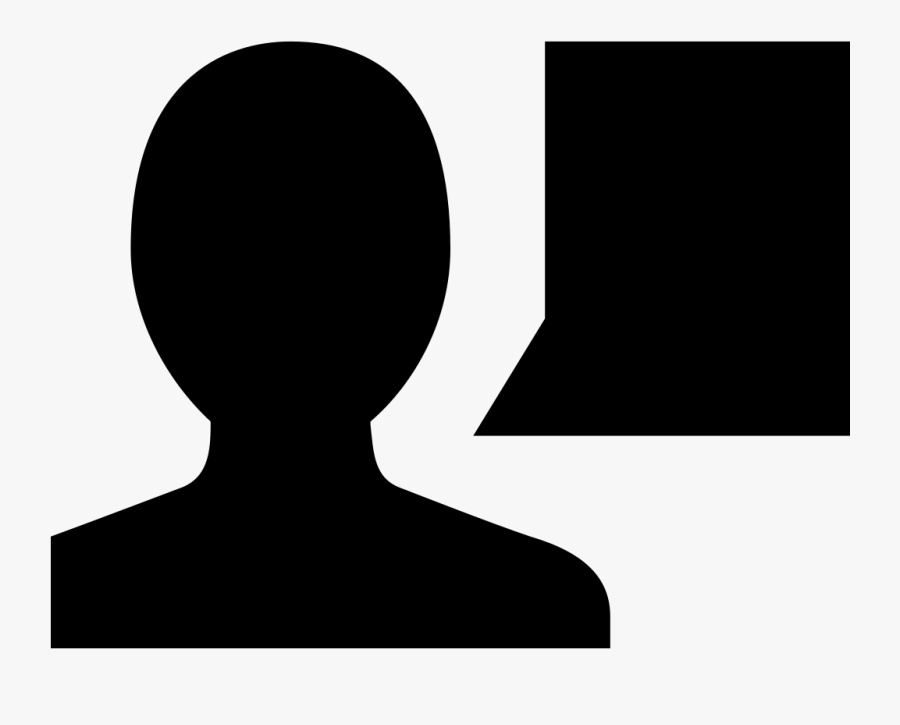 Transparent Speech Bubble Png - Silhouette, Transparent Clipart