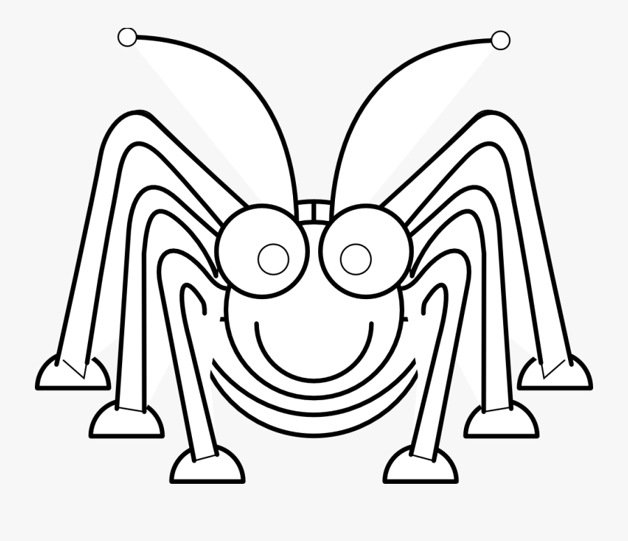 Transparent Work Clipart Black And White - Cartoon Bugs To Color, Transparent Clipart