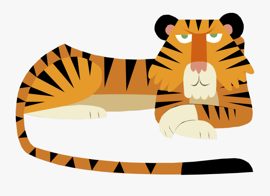 Tiger Cartoon, Transparent Clipart