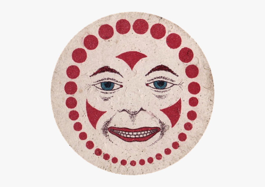 Clown Face Vintage, Transparent Clipart