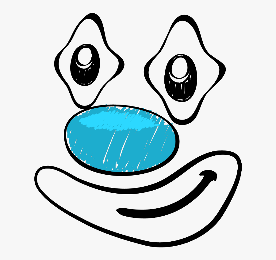 Transparent Clown Face Clipart - Clown, Transparent Clipart