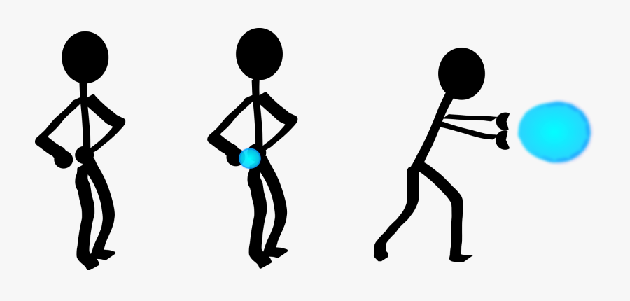 Hadouken Stick Figure Clipart , Png Download - Hadouken Svg, Transparent Clipart