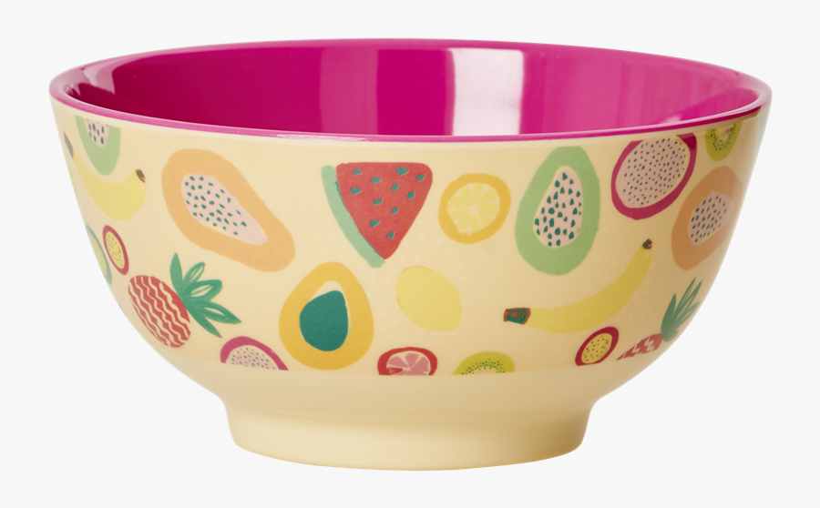 Colourful Tutti Frutti Print Melamine Bowl By Rice - Bowl, Transparent Clipart