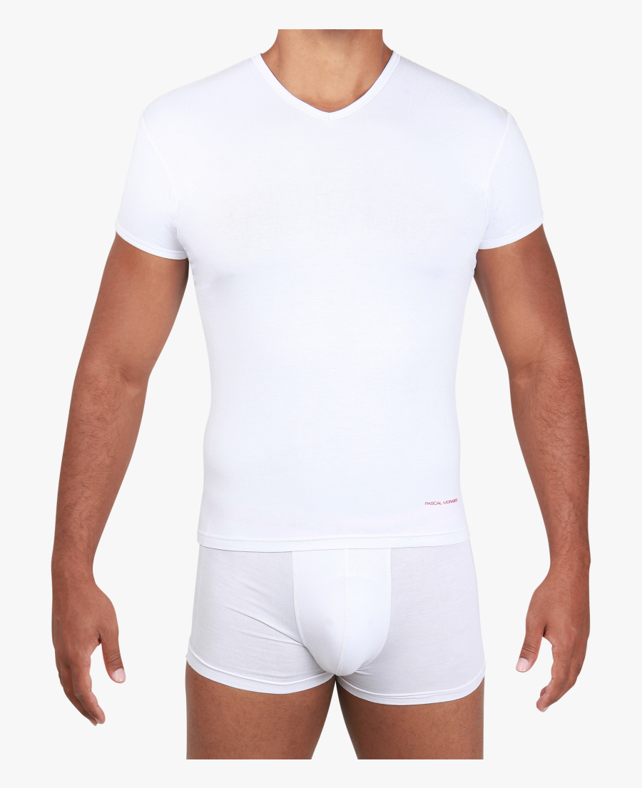 Man In Whitet-shirt Png Image - Men White T Shirt Png, Transparent Clipart