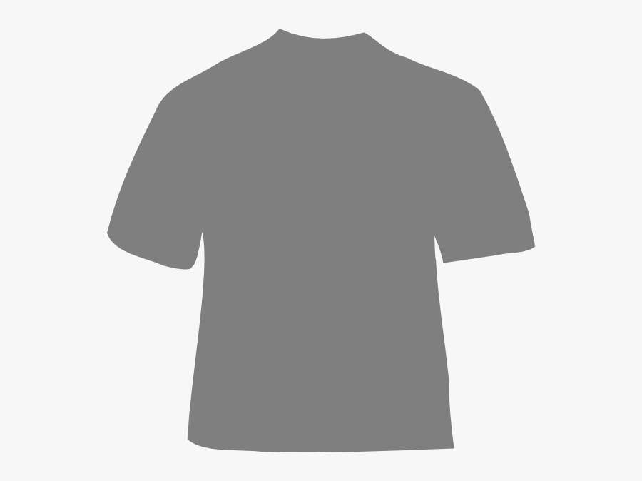 Grey Shirt Clip Art - Black T Shirt, Transparent Clipart