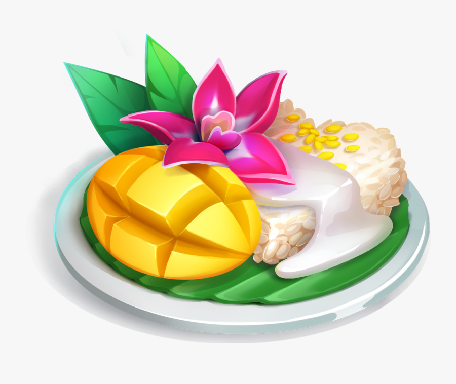 Mango Sticky Rice - Mango Sticky Rice Clipart, Transparent Clipart