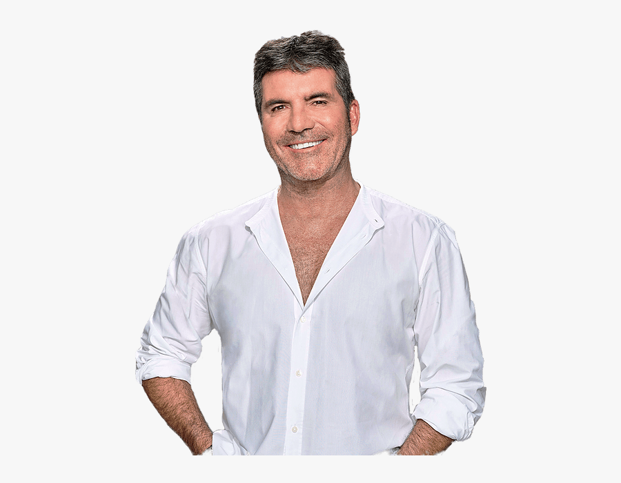 Simon Cowell White Shirt - Simon Cowell Png, Transparent Clipart