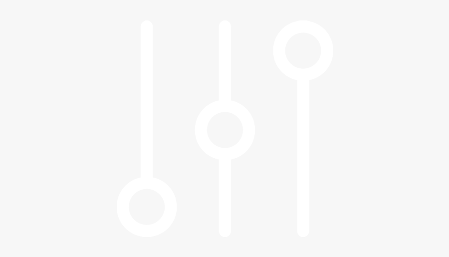 Sliders Icon White - Johns Hopkins Logo White, Transparent Clipart