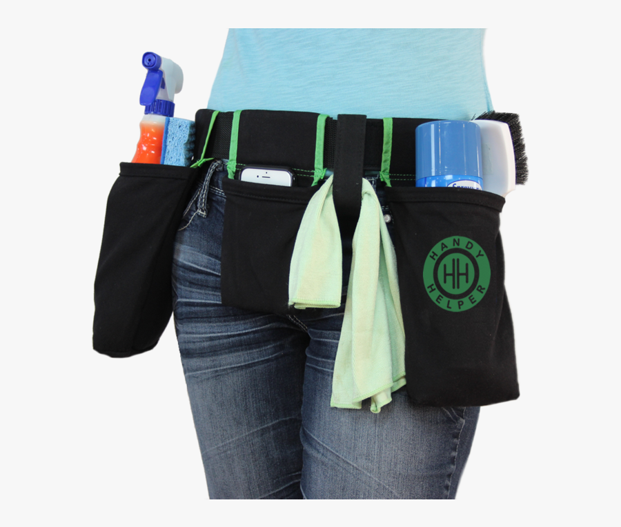 Housekeeping & Cleaning Utility Tool Belt & Organizer - Bag, Transparent Clipart