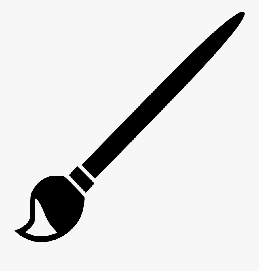 Tool - Paint Brush Clipart Png Black And White, Transparent Clipart