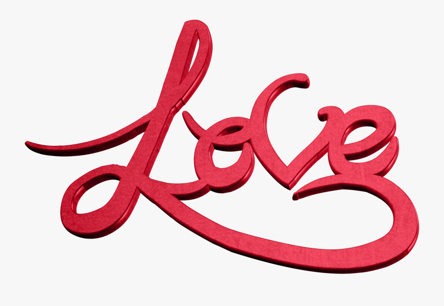 Transparent Love Png Text - Love With Transparent Background, Transparent Clipart