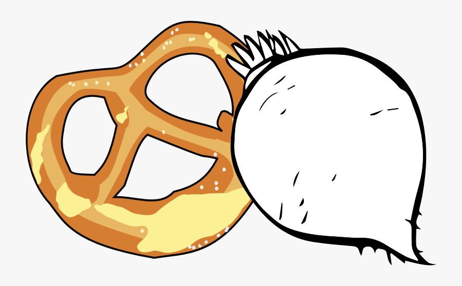 Pretzel, Transparent Clipart