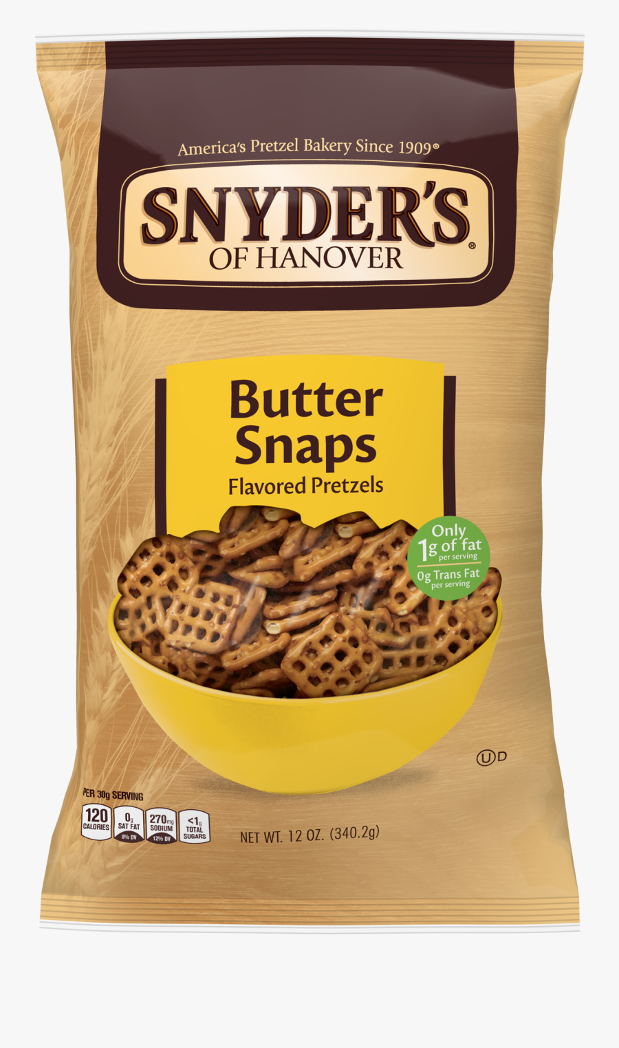 Butter Snap Pretzels, Transparent Clipart