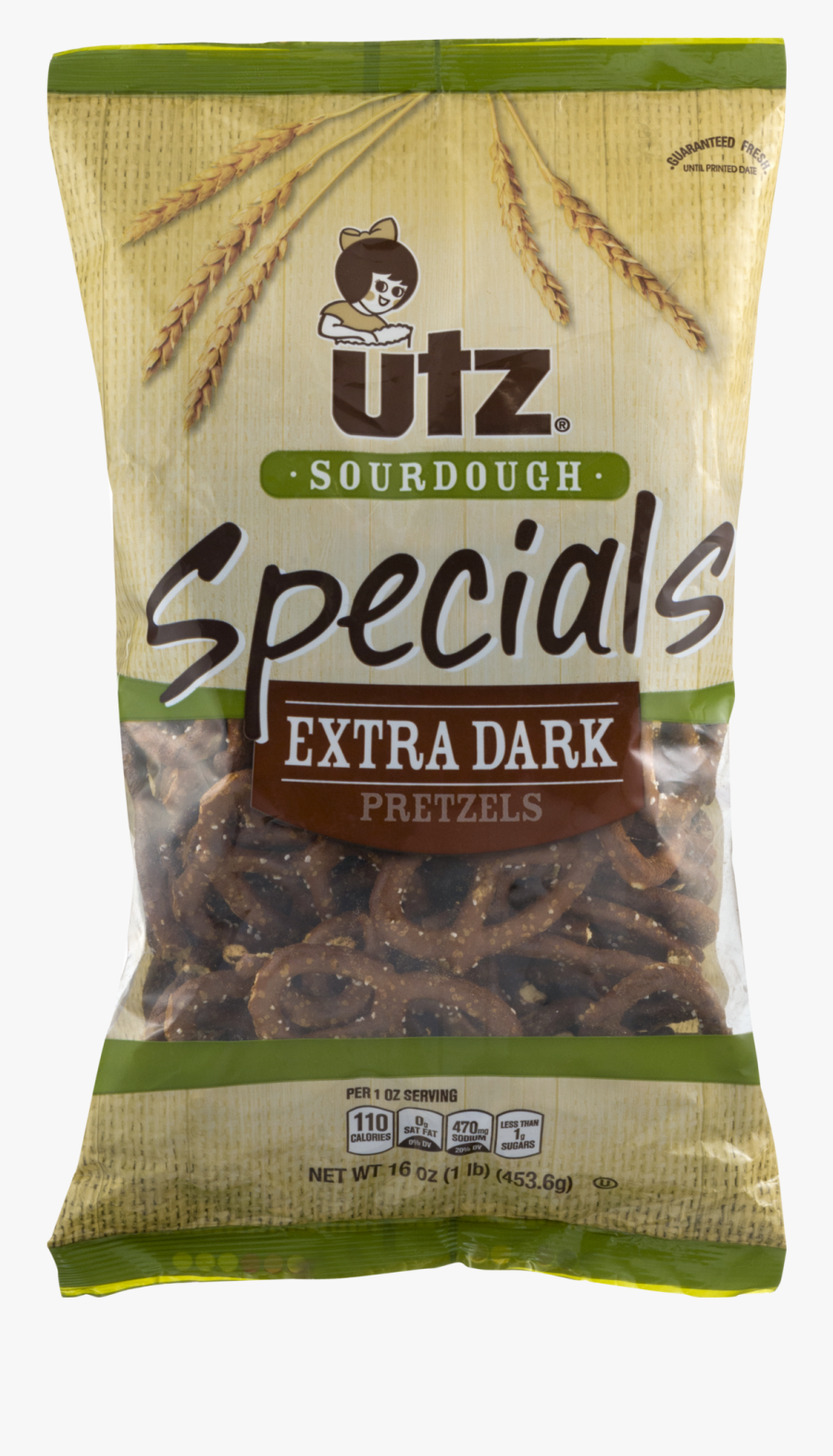 Utz Extra Dark Sourdough Pretzels - Utz Sourdough Specials Extra Dark Pretzels, Transparent Clipart
