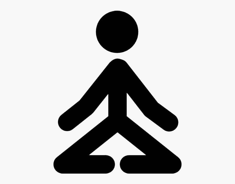Stick Man Doing Yoga, Transparent Clipart