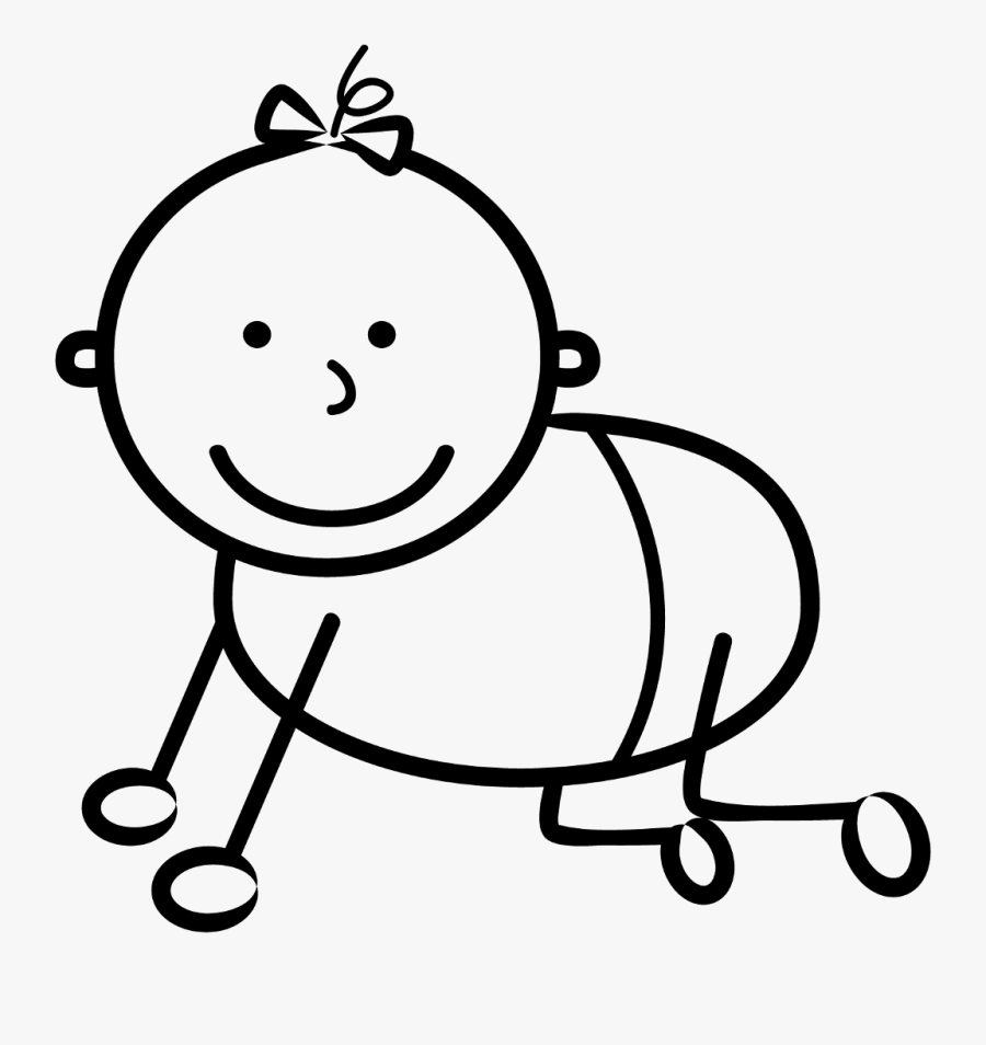 Clip Art Freetoedit - Stickman Baby Boy, Transparent Clipart