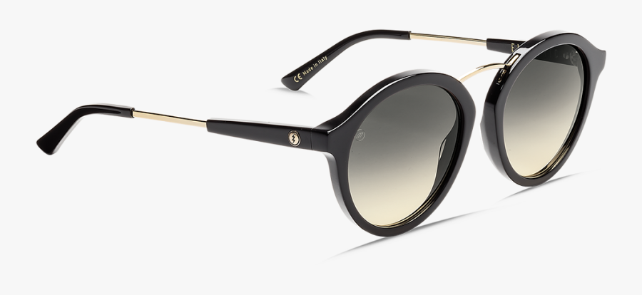 Electric Mixtape Sunglasses-gloss Black/ohm Black Gradient - Plastic, Transparent Clipart