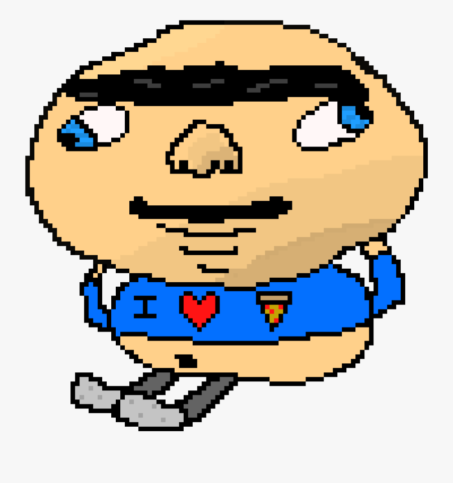 Fat Guy Clipart , Png Download - Fat Guy Pixel Art, Transparent Clipart