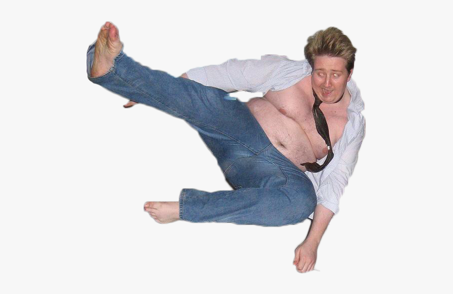Clip Art Fat Guy Selfie - Ripped My Jeans Meme, Transparent Clipart