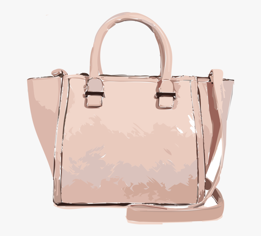 Pink,brown,peach - Baby Pink Bag Transparent, Transparent Clipart