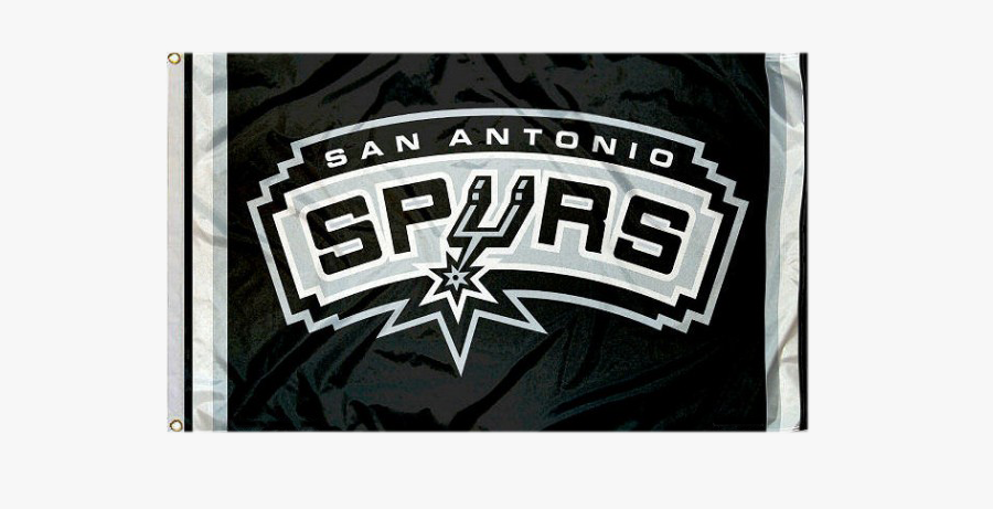 Clip Art San Antonio Spurs Flag - San Antonio Spurs, Transparent Clipart