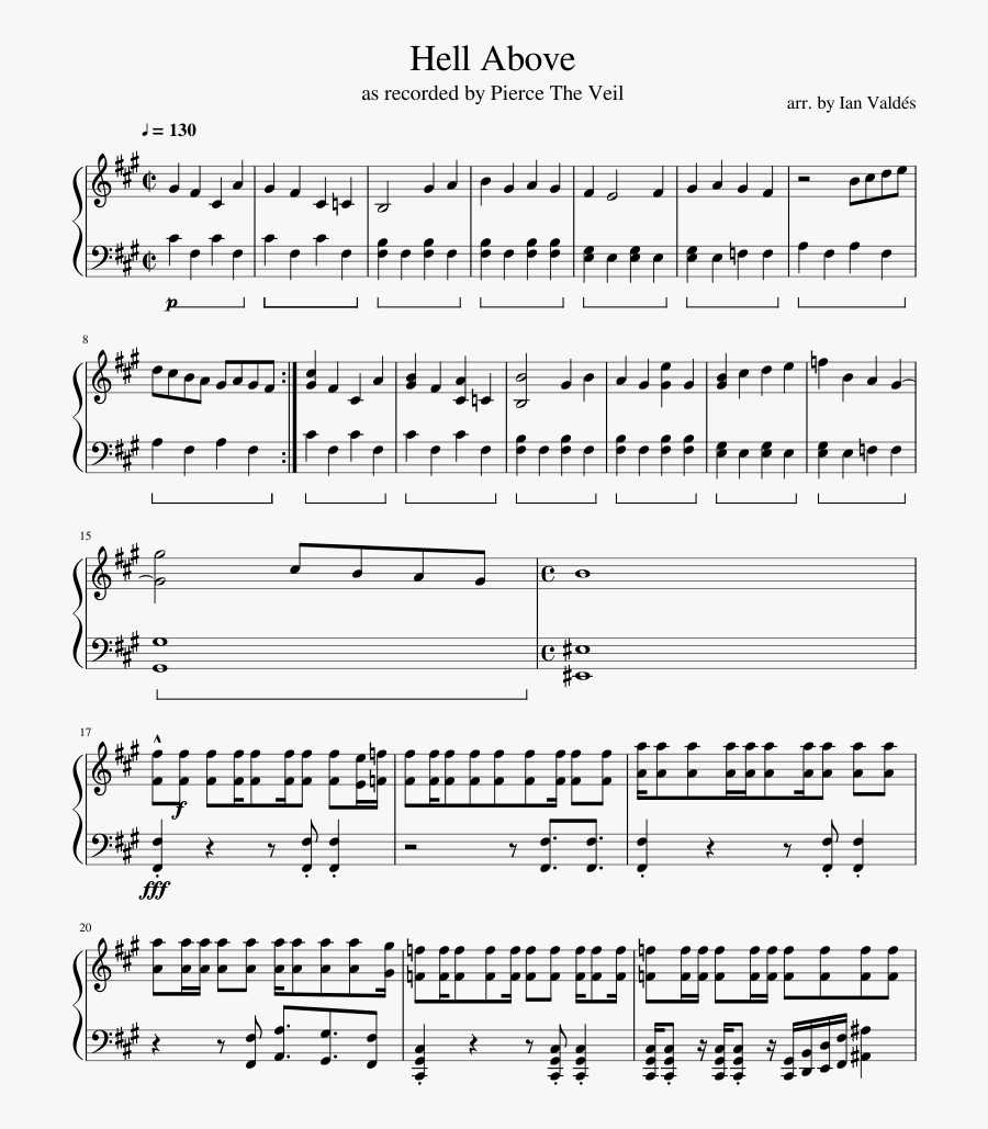 Transparent Pierce The Veil Png - 2 Mallet Marimba Solos Pdf, Transparent Clipart