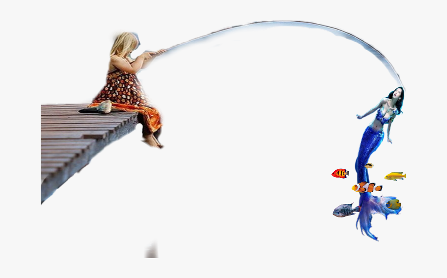 Fish Freetoedit Fishing Mermaidlife Mermaid - Hula Hoop, Transparent Clipart