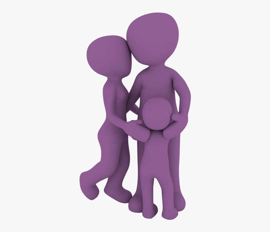 Pink,standing,human Behavior - Family Icon 3d Png, Transparent Clipart