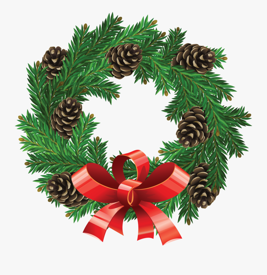 Wreath Christmas Garland Clip Art - Christmas Wreath Clip Art Vector, Transparent Clipart