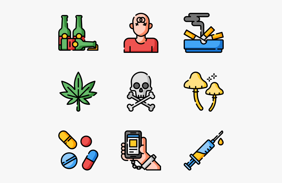 Drugs Addictions Png Icon, Transparent Clipart