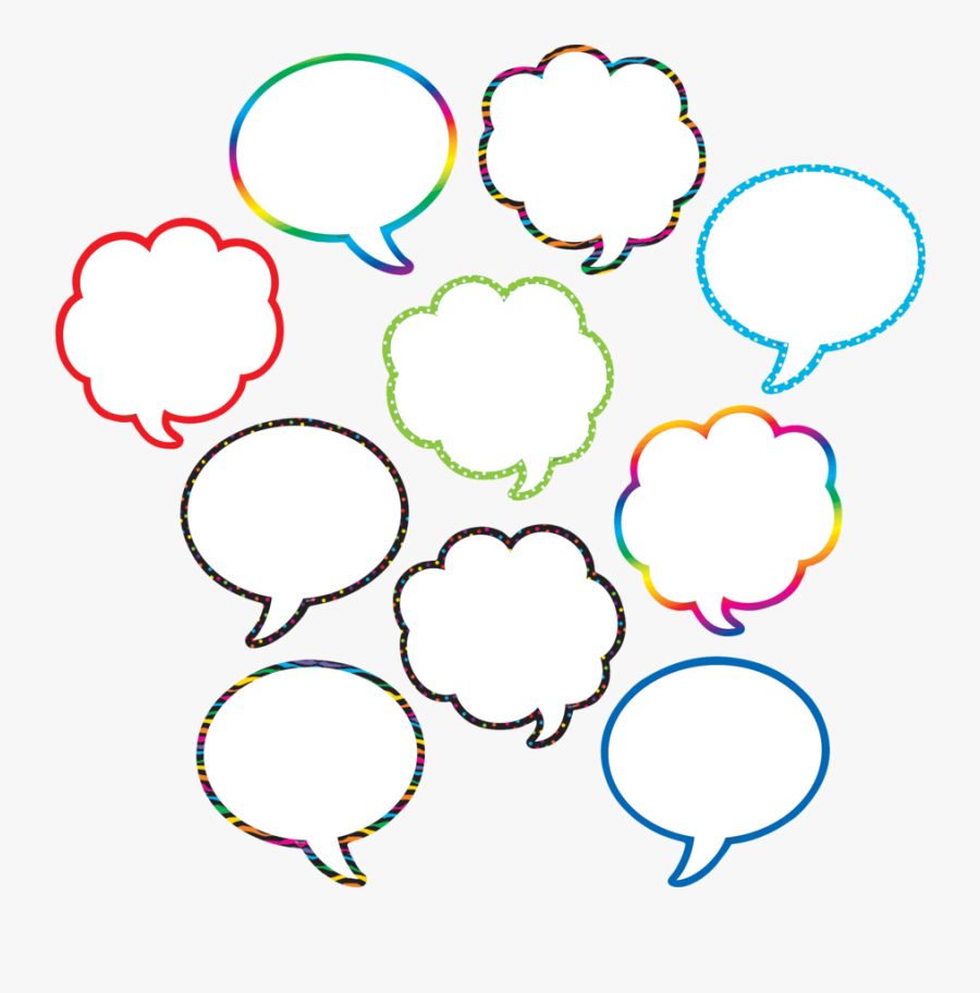 Tcr5047 Speech/thought Bubbles Accents Image - Light, Transparent Clipart