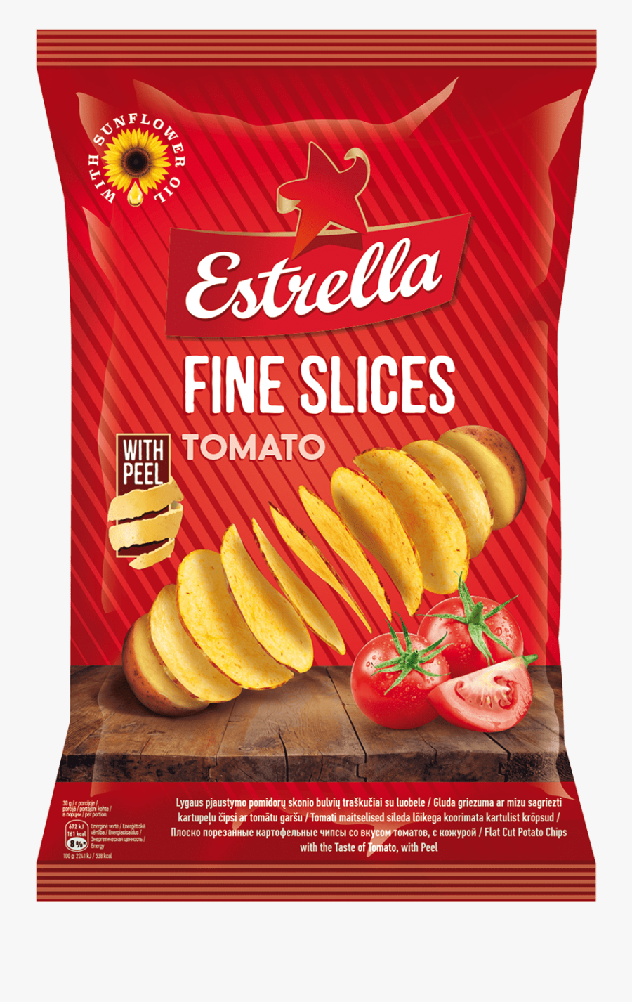 Clip Art Estrella Fine Slices - Honey Mustard And Black Pepper Chips, Transparent Clipart