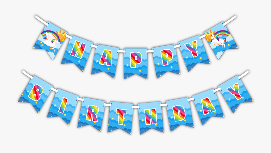 Birthday Bunting Banner Png, Transparent Clipart
