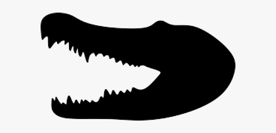 Gator Head Silhouette Clipart, Transparent Clipart