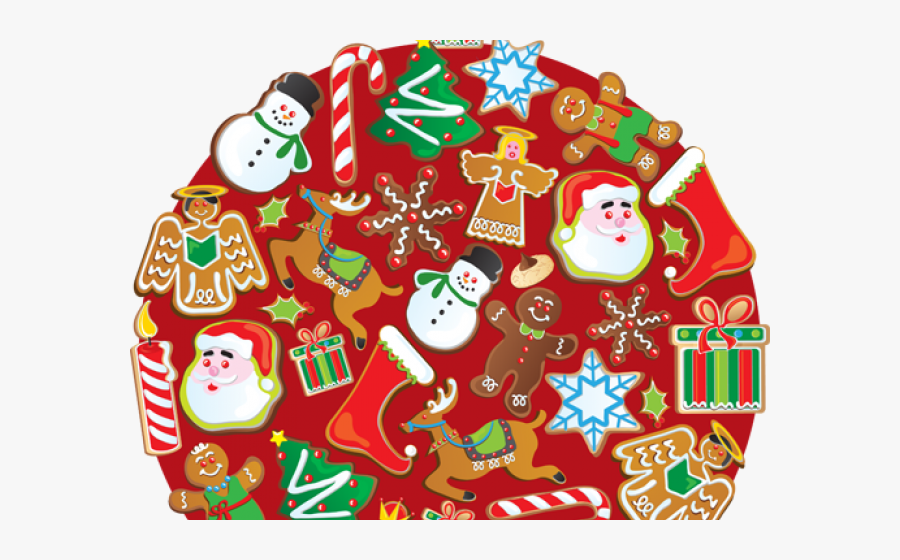 Christmas Cookies Clip Art, Transparent Clipart