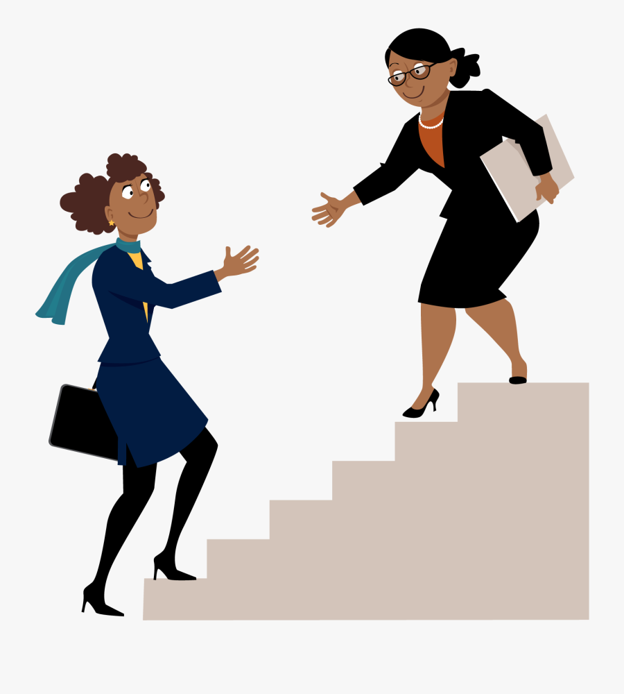 Transparent Two People Png - Women Helping Each Other, Transparent Clipart