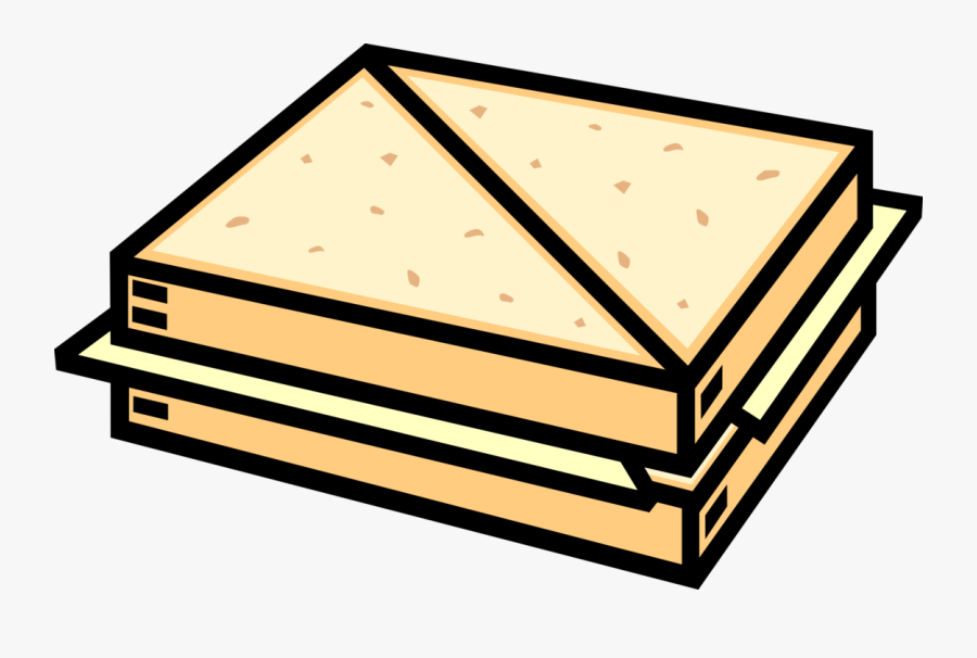 Vector Illustration Of Cheese Sandwich Sliced Cheese - Tuna Fish Sandwich Clipart, Transparent Clipart