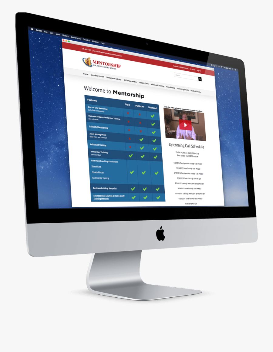 Transparent Mentorship Clipart - Computer Monitor, Transparent Clipart