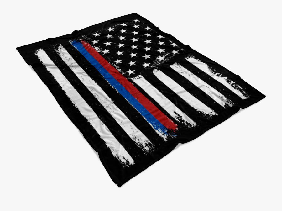 Distressed Tbl/trl Stars And Stripes Fleece Blanket - Flag Of The United States, Transparent Clipart