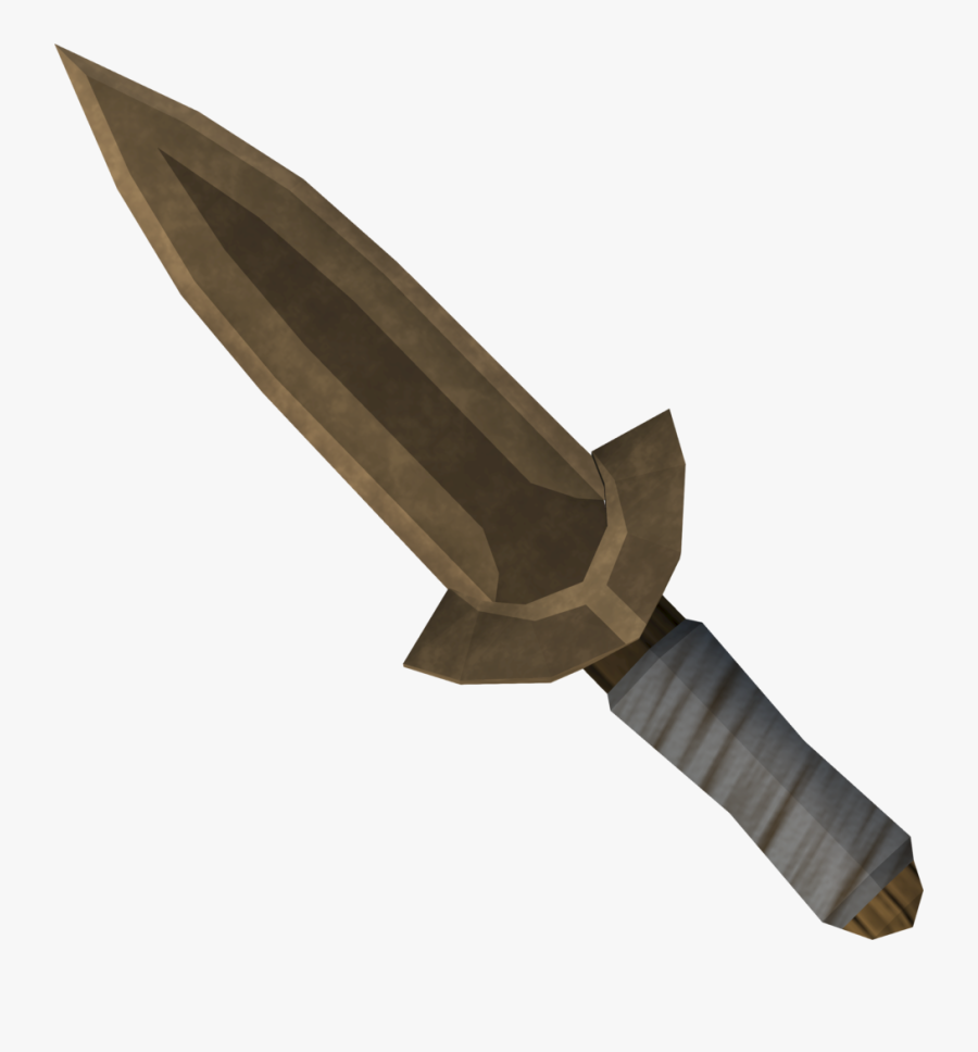 Transparent Butter Knife Png - Runescape Bronze Dagger, Transparent Clipart