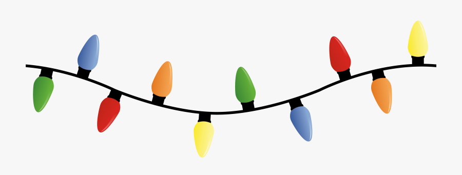 Transparent Chrismas Lights Png - Christmas Light Strand Clipart, Transparent Clipart