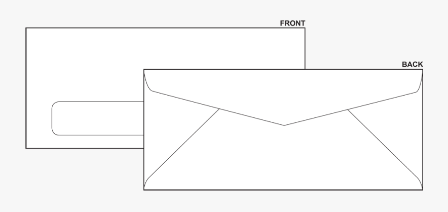 #10 Window Envelope - Paper, Transparent Clipart