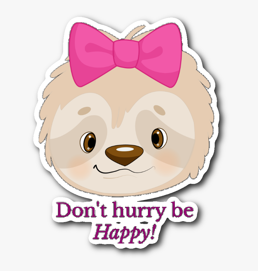 Transparent Cute Sloth Clipart - Cartoon, Transparent Clipart