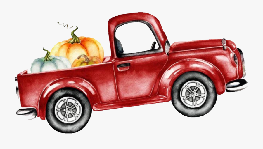 #clipart #fall #truck #freetoedit - Christmas Truck With Dogs, Transparent Clipart