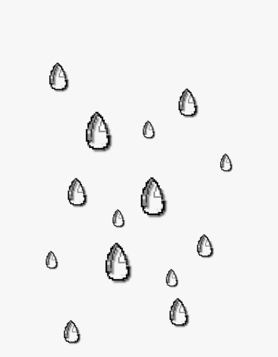 #raindrop #drop #aesthetic #pixel #pixelaesthetic #water - Line Art, Transparent Clipart