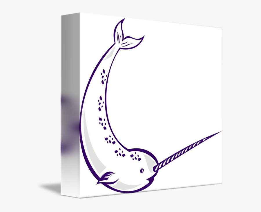Clipart Whale Unicorn - Narval Monodon Monoceros Dibujo, Transparent Clipart