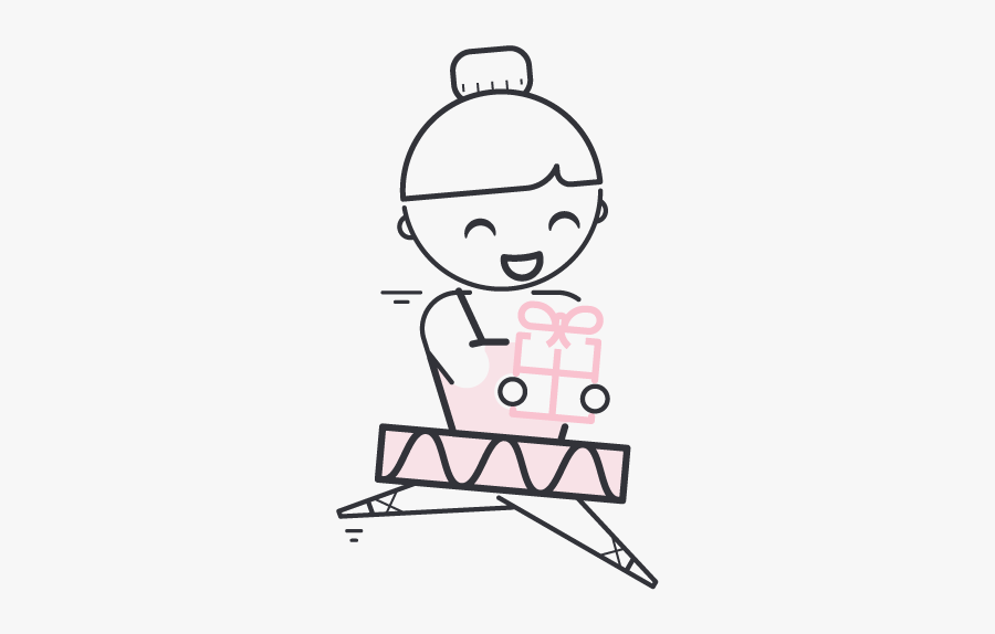 Ballet Box Supply Delivery, Transparent Clipart