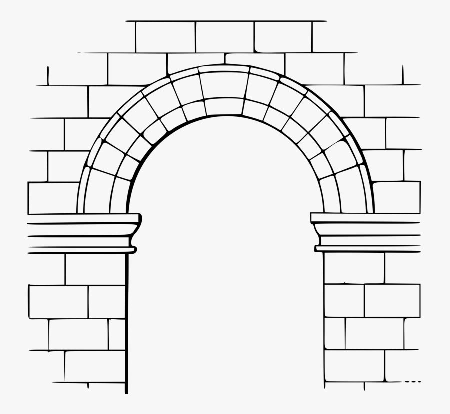 Brickwork,wall,parallel - Arc De Mig Punt, Transparent Clipart