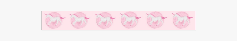 Freetoedit Tape Strip Pinkaesthetic Unicorns - Illustration, Transparent Clipart